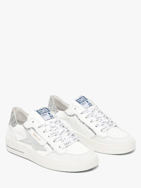 Sneakers In Leather Semerdjian White women ALED611 other view 1