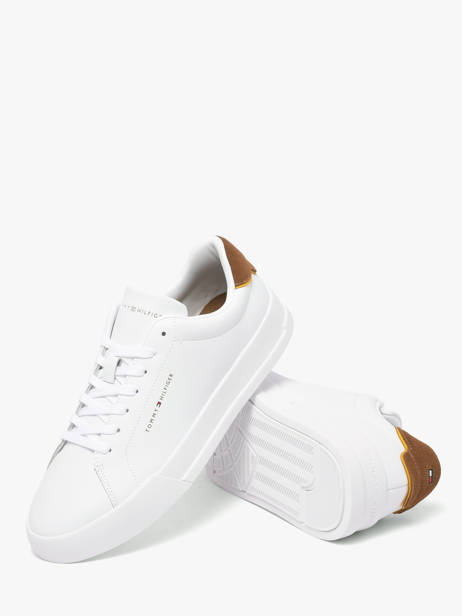 Sneakers In Leather Tommy hilfiger White men 536702R other view 2