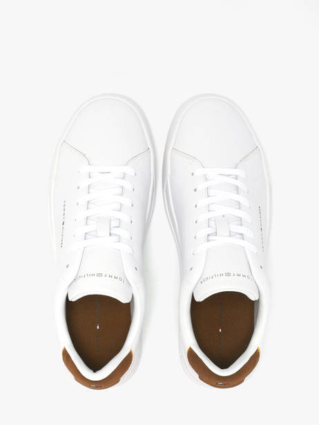 Sneakers In Leather Tommy hilfiger White men 536702R other view 3
