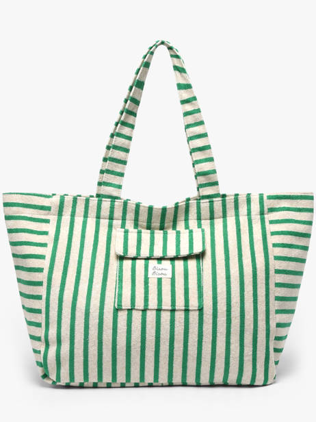 Shoulder Bag Beach Cotton Marco Blue beach S1285