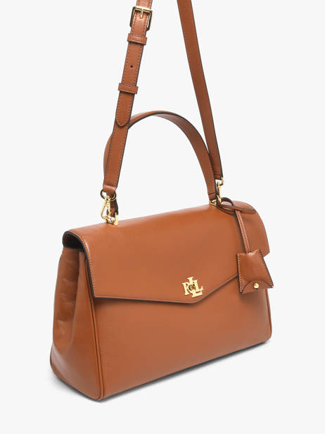 Satchel Farrah Leather Lauren ralph lauren Brown farrah 31P11738 other view 1