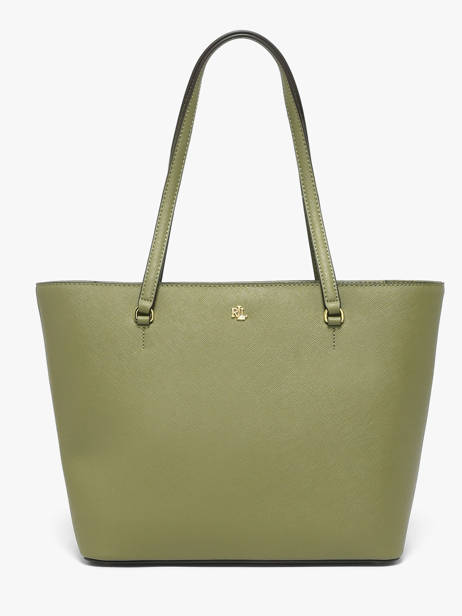 Medium Leather Karly Tote Bag Lauren ralph lauren Green karly 31924351