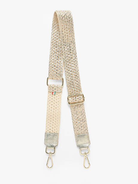 Shoulder Strap Miniprix Gold straw 38E26