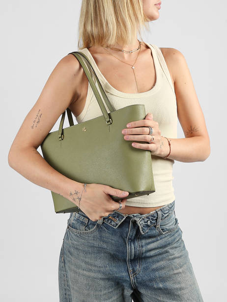 Medium Leather Karly Tote Bag Lauren ralph lauren Green karly 31924351 other view 1