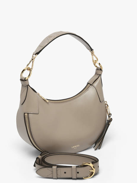 Shoulder Bag Origami Leather Lancel Gray origami A13313 other view 2