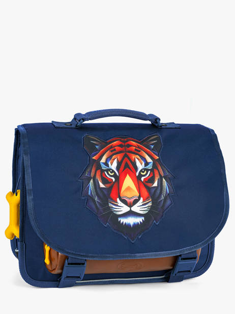 2-compartment Satchel Stones and bones Blue boys B other view 2