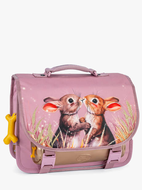 2-compartment Satchel Stones and bones Pink girls G other view 2