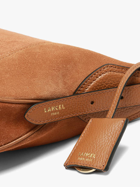 Shoulder Bag Victoire Suede Lancel Brown victoire A14255 other view 2