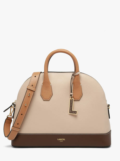 Satchel Belleville Leather Lancel Beige belleville A14329
