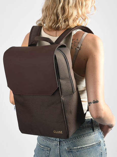Sac à Dos Nuitée Cluse Marron backpack CX036 vue secondaire 1