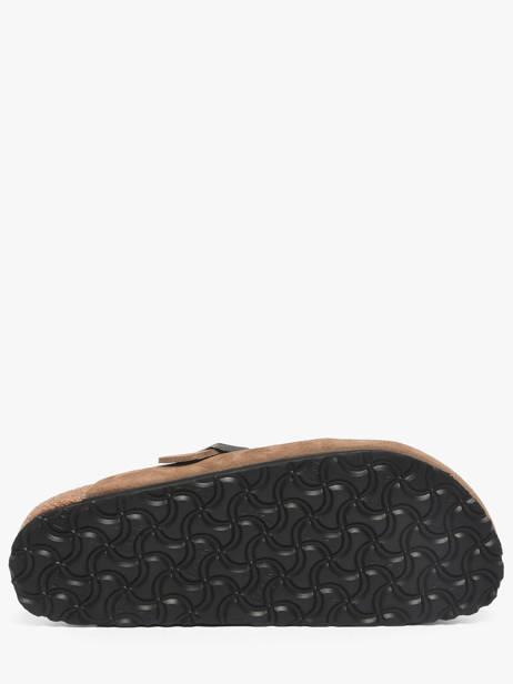 Mules En Cuir Birkenstock Marron unisex 1032795 vue secondaire 4