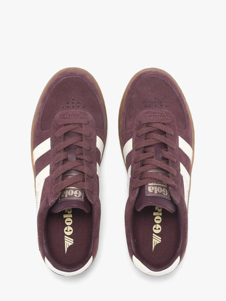 Sneakers En Cuir Gola Rouge women CLA589LC vue secondaire 3