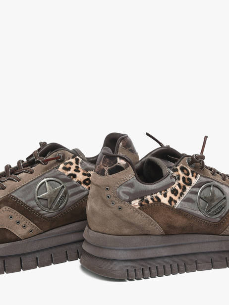 Platform Sneakers Cetti Brown women SRA other view 2