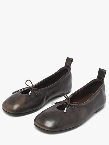 Ballerines En Cuir Alohas Marron women 10131801 vue secondaire 1