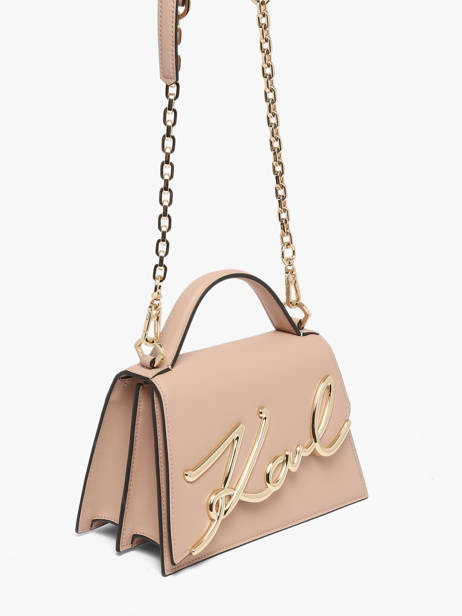 Shoulder Bag K Signature Leather Karl lagerfeld Pink k signature A1W30038 other view 1