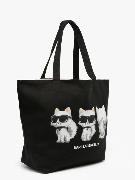 Shoulder Bag K Ikon Cotton Karl lagerfeld Black k ikon B3W50017 other view 2