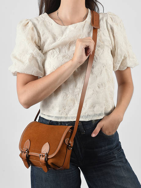 Small Leather Loulou Crossbody Bag Paul marius Brown la suite LOULSSUI other view 1