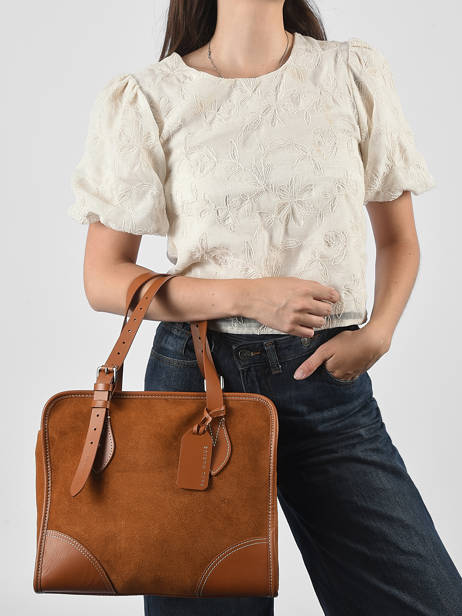 Shoulder Bag La Suite Leather Paul marius Brown la suite CABASSUI other view 1