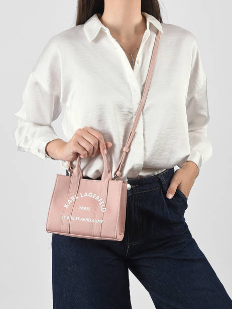 Shoulder Bag Rsg Cotton Karl lagerfeld Pink rsg A3W50118 other view 1