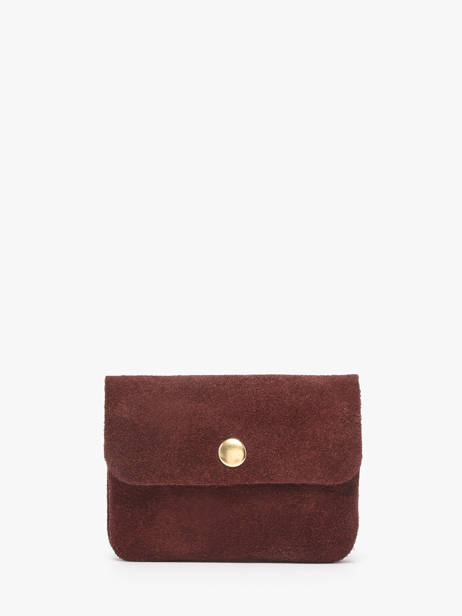 Coin Purse Velvet Leather Milano Red velvet VE23091O
