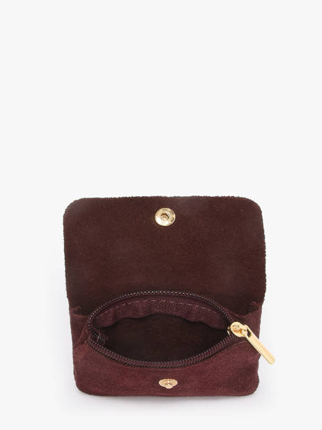 Coin Purse Velvet Leather Milano Red velvet VE23091O other view 1