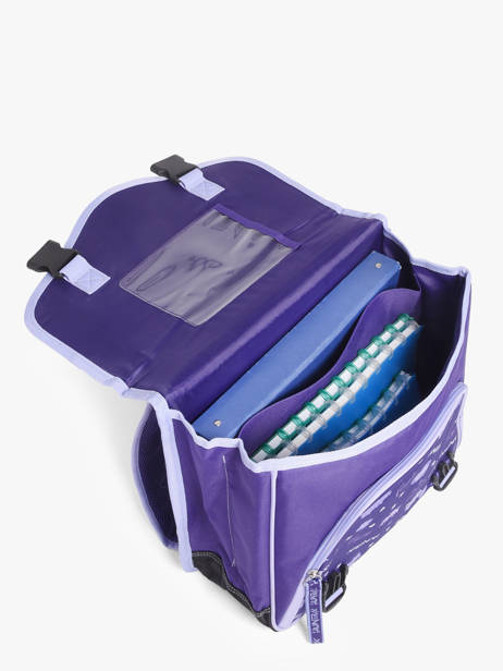 2-compartment Satchel K-pop demon hunters Violet huntrix 26AJ203A other view 3