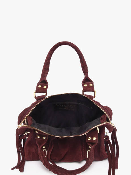 Crossbody Bag Velvet Leather Milano Red velvet VE24092O other view 2