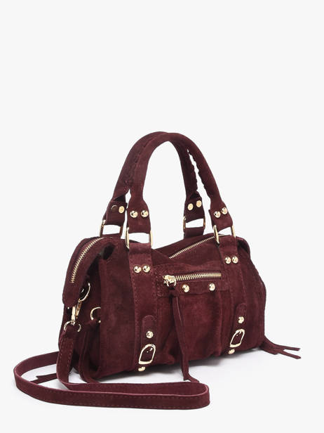 Crossbody Bag Velvet Leather Milano Red velvet VE24093O other view 1