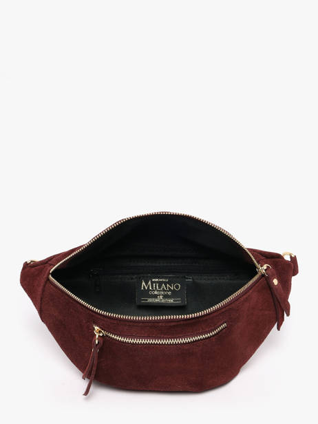 Belt Bag Leather Milano Red velvet VE24119O other view 2