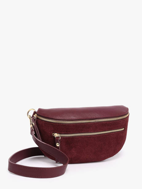 Belt Bag Leather Milano Red velvet caviar VC24111 other view 1
