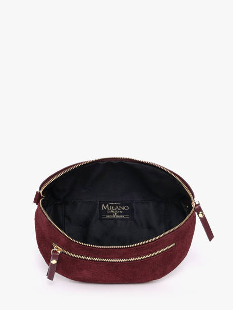 Belt Bag Leather Milano Red velvet caviar VC24111 other view 2