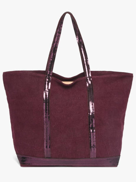 Zipped Linen Tote Bag Le Cabas Sequins Vanessa bruno Red cabas lin 31V40409