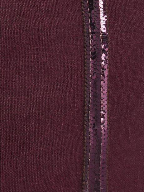 Zipped Linen Tote Bag Le Cabas Sequins Vanessa bruno Red cabas lin 31V40409 other view 2