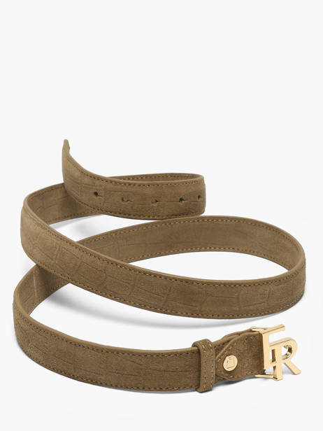 Belt Etrier Brown equestre croco EEQC414C other view 3