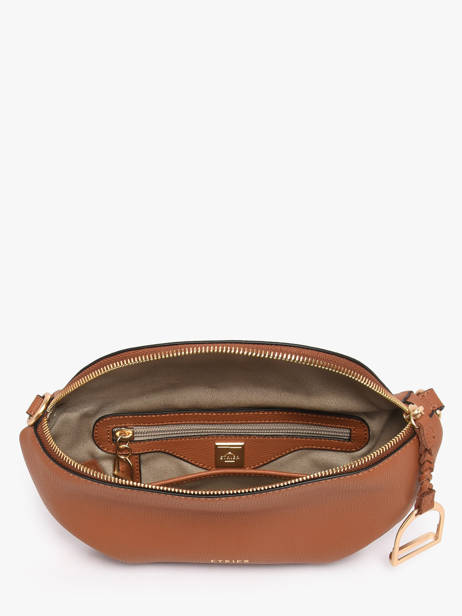 Belt Bag Torsade Leather Etrier Brown torsade ETOS022M other view 3