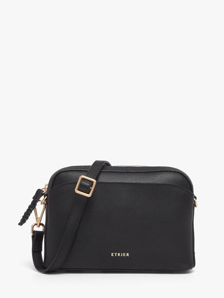 Shoulder Bag Torsade Leather Etrier Black torsade ETOS227S
