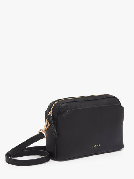 Shoulder Bag Torsade Leather Etrier Black torsade ETOS227S other view 2