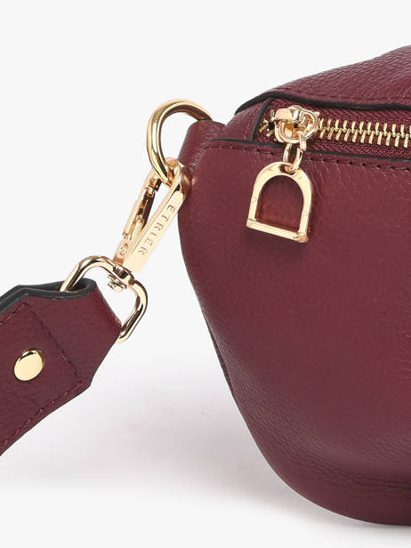 Medium Leather Tradition Belt Bag Etrier Violet tradition ETRA022M other view 3