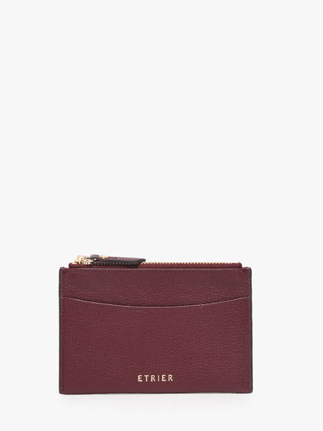 Porte-cartes Tradition Cuir Etrier Violet tradition ETRA094M