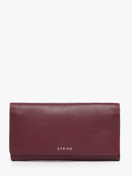 Portefeuille L Tradition Cuir Etrier Violet tradition ETRA095L
