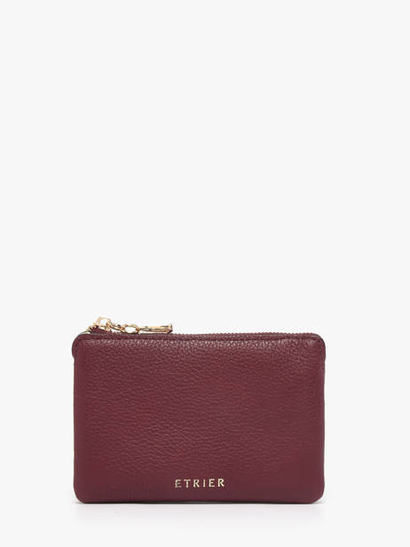 Coin Purse Tradition Leather Etrier Violet tradition ETRA421S