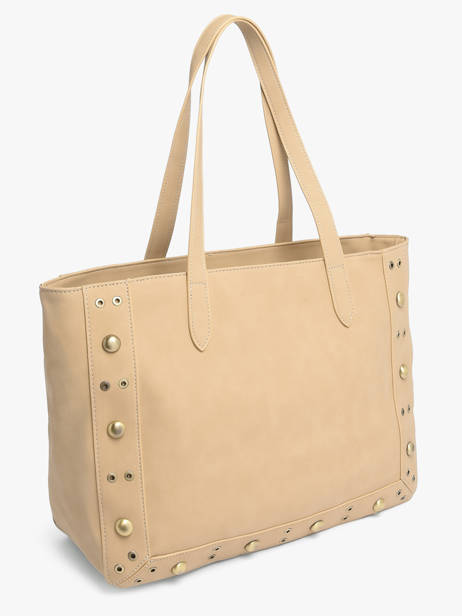 A4 Size Shoulder Bag Eyelet Eyelet Torrow Beige eyelet TEYE01 other view 1