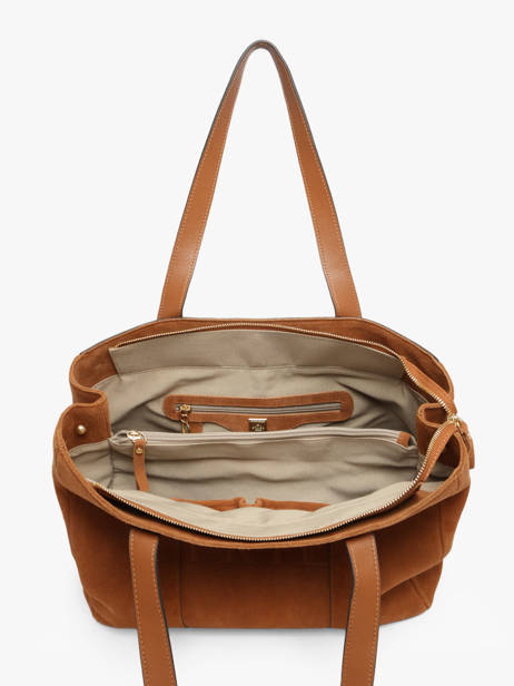 Sac Porté épaule A4 Alpin Cuir Etrier Marron alpin EALN140M vue secondaire 4