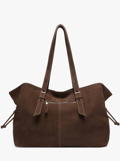 A4 Size Shoulder Bag Cavalier Nubuck Leather Etrier Brown cavalier nubuck ECAN215L other view 5