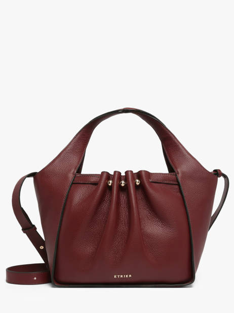 Satchel Foudre Leather Etrier Violet foudre EFOD238M