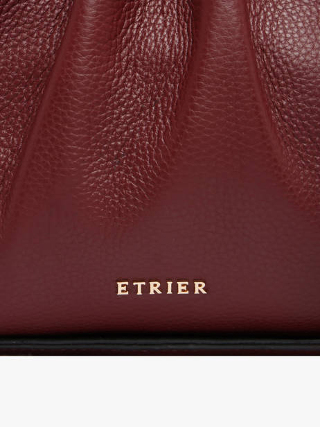 Satchel Foudre Leather Etrier Violet foudre EFOD238M other view 4