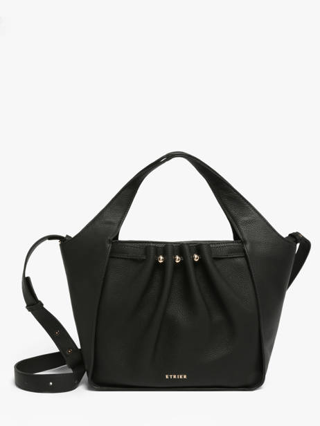 Sac Porté Main Foudre Cuir Etrier Noir foudre EFOD238M