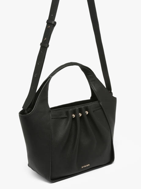Sac Porté Main Foudre Cuir Etrier Noir foudre EFOD238M vue secondaire 2