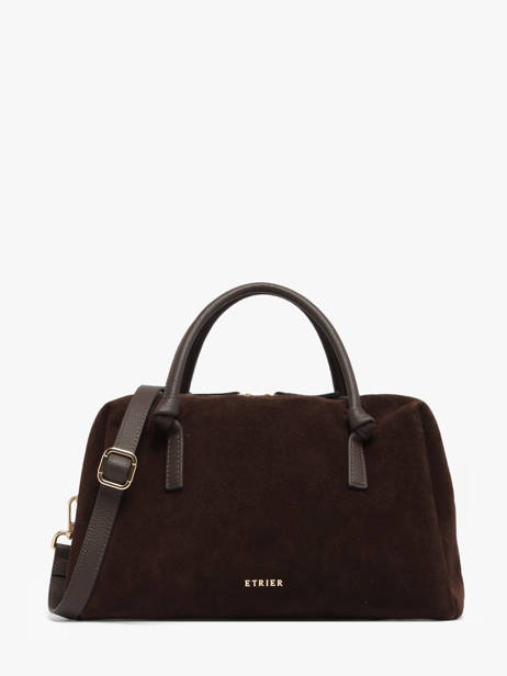 Satchel Sienne Leather Etrier Brown sienne ESIN220M