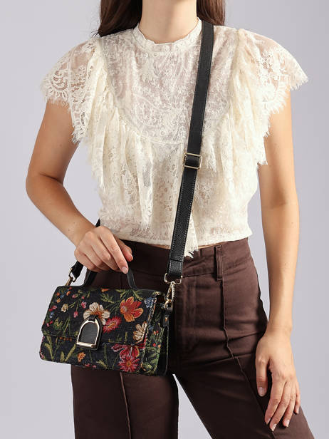 Crossbody Bag Altesse Jacquard Etrier Black altesse jacquard EALJ048S other view 2